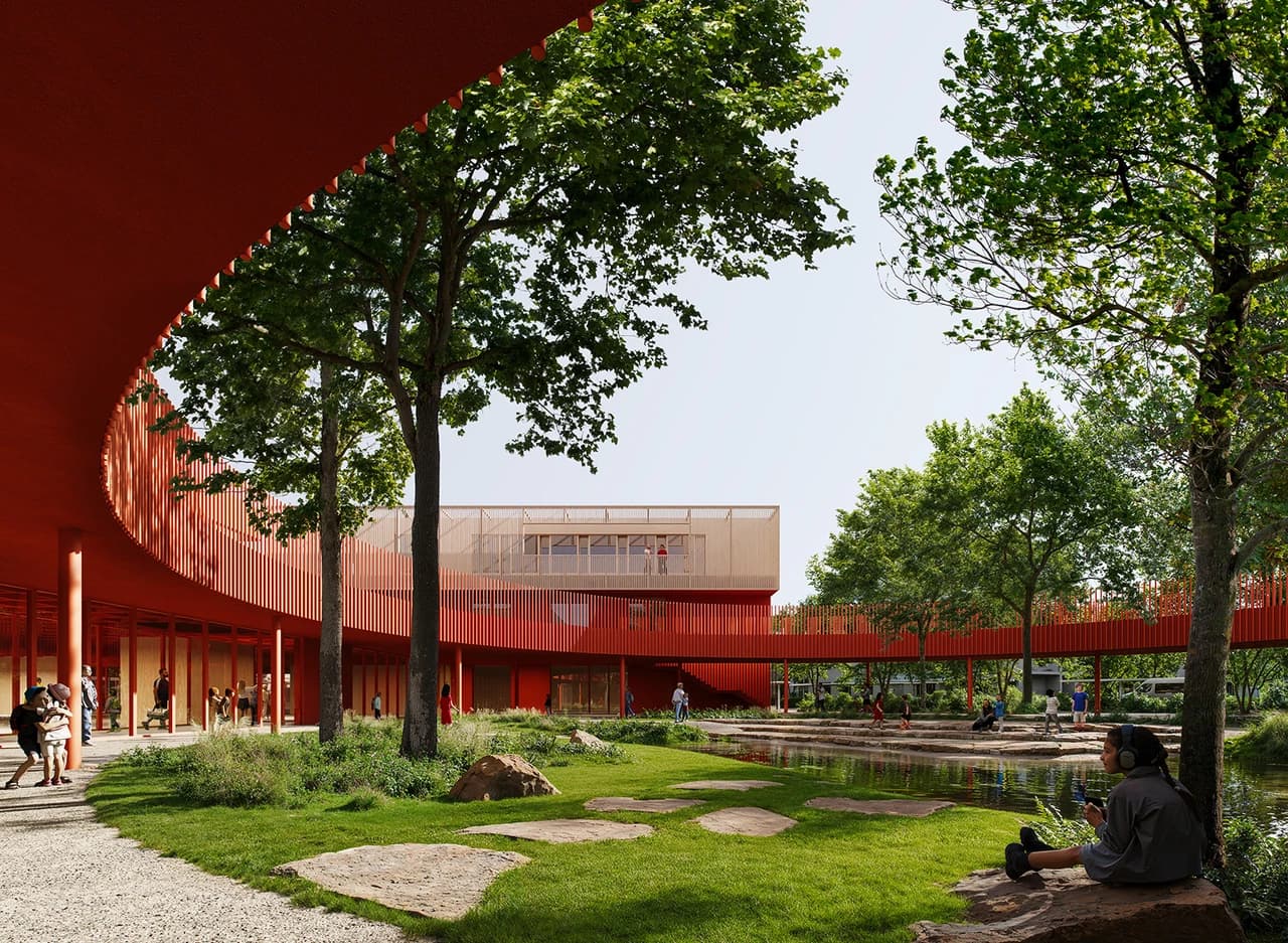 Kółko — okrągły plac wejściowy z pergolą