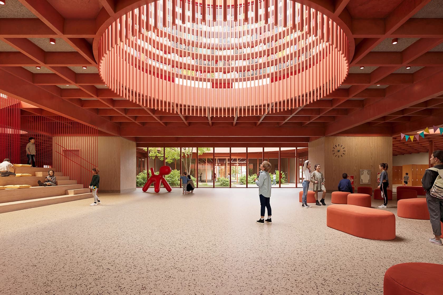 Forum wewnętrzne — centralna przestrzeń szkoły